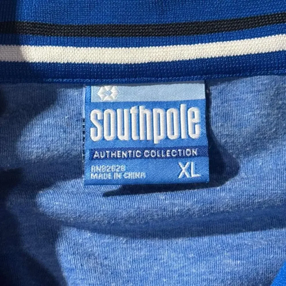 Y2k vintage southpole blue Zip up Sweater Size XL in mens